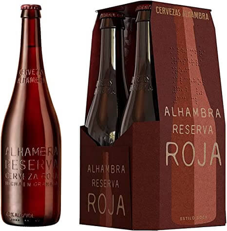 Cerveza roja Alhambra